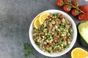 Quinoa Salad with Lemon Herb Dressing 