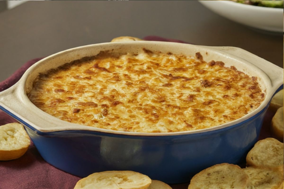 Bowl of Captain Rodney's Dip, a savory and creamy appetizer