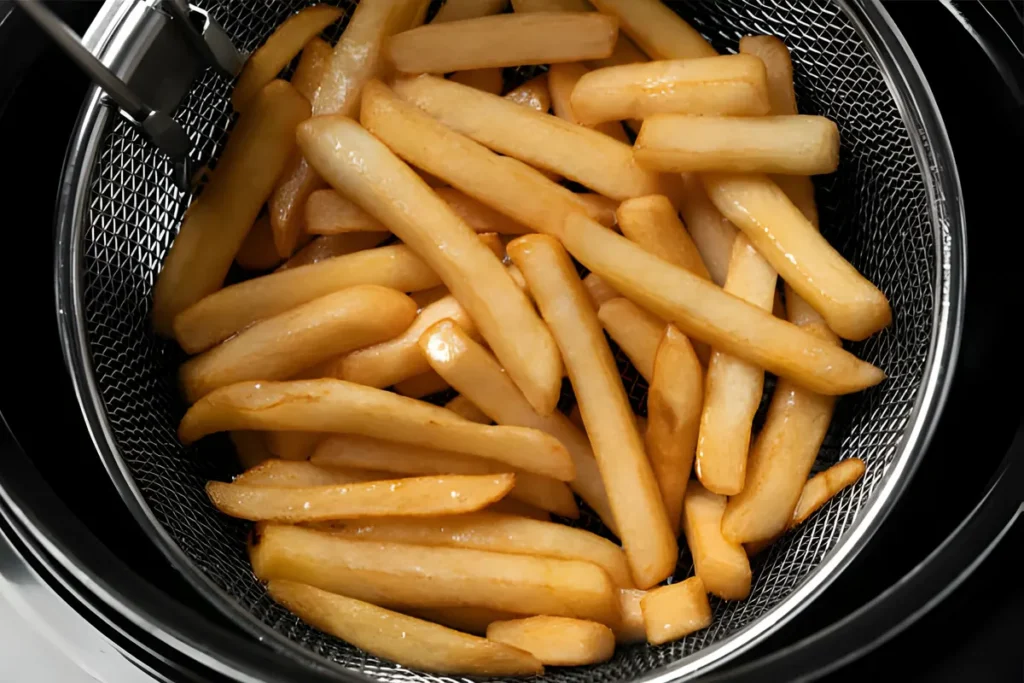 crispy frozen fries in air fryer