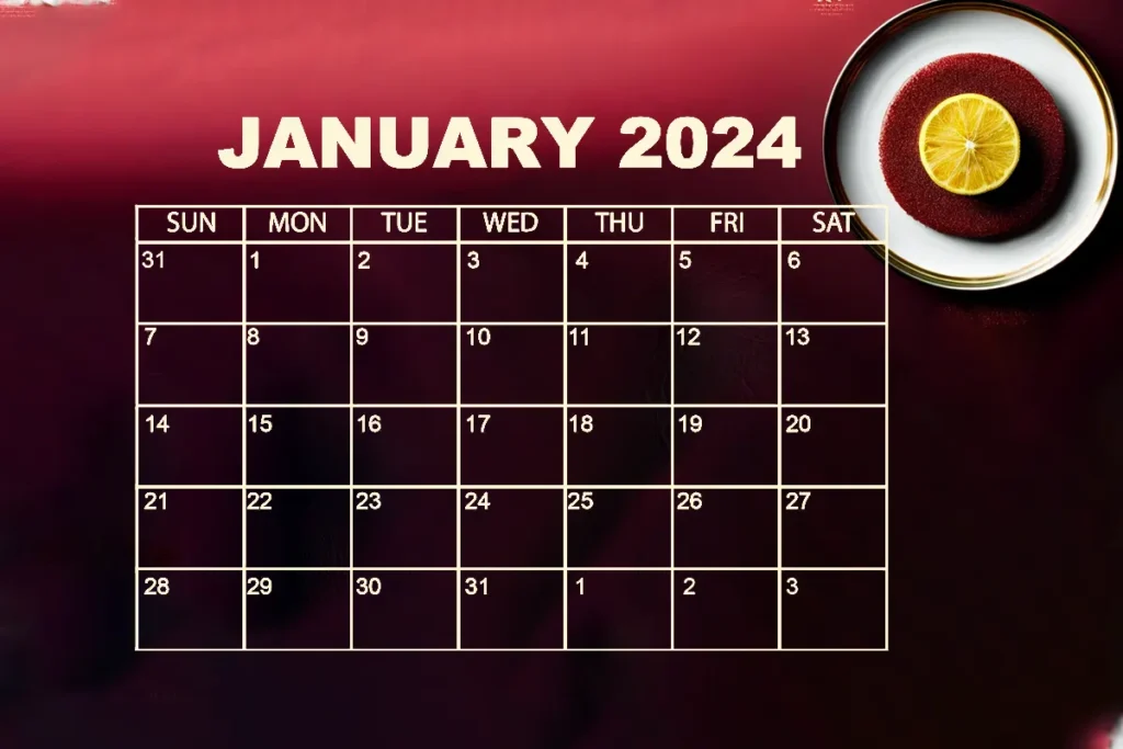 january 2024 calendar