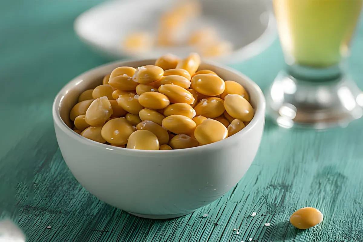 Bowl of nutritious Lupini Beans.