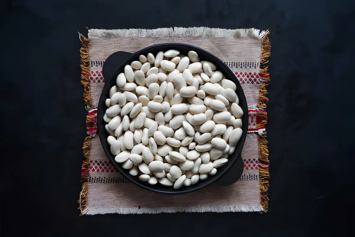 nutritious navy beans.