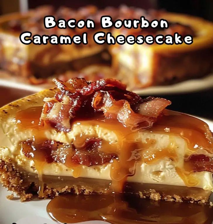 Bacon Bourbon Caramel Cheesecake
