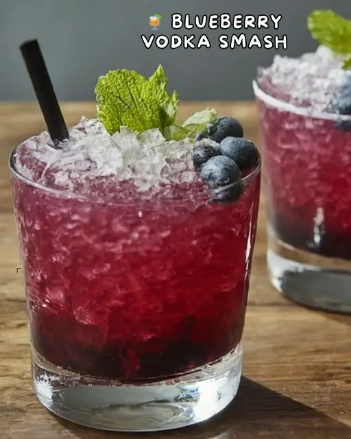 Blueberry Vodka Smash