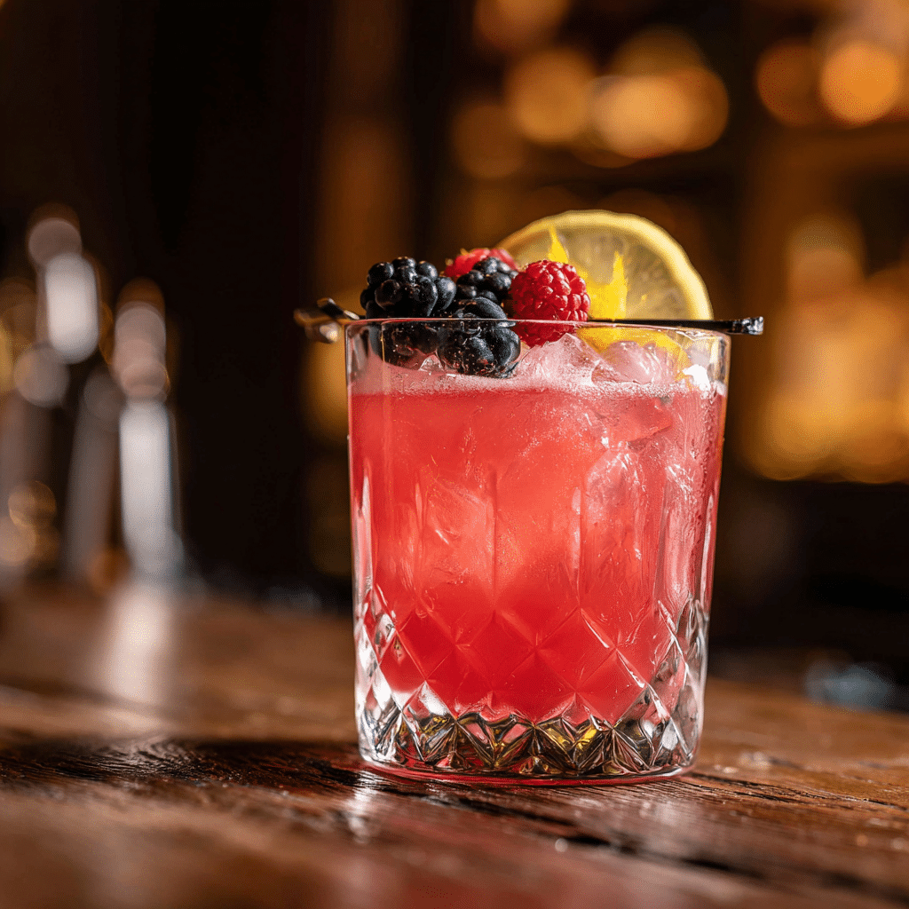 Pink Power Cocktail in a rocks glass