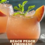 Beach Peach Lemonade Cocktail: A Tropical Delight