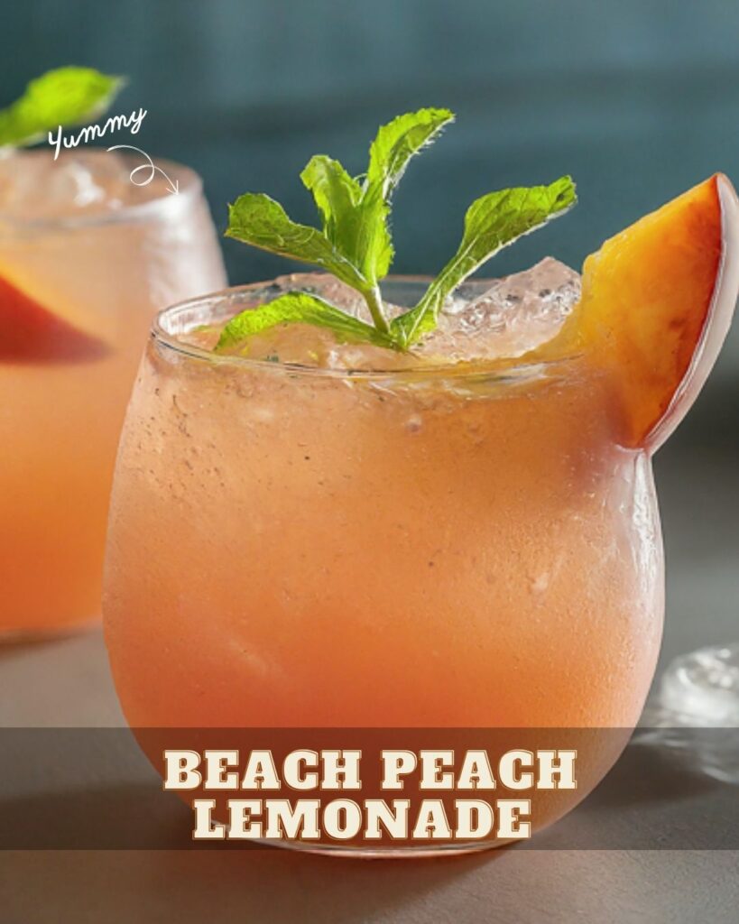 Beach Peach Lemonade Cocktail: A Tropical Delight