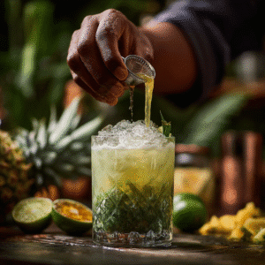 Liquid Marijuana Cocktail: A Vibrant Sip Full of Flavor 2 Liquid Marijuana Cocktail being poured over ice