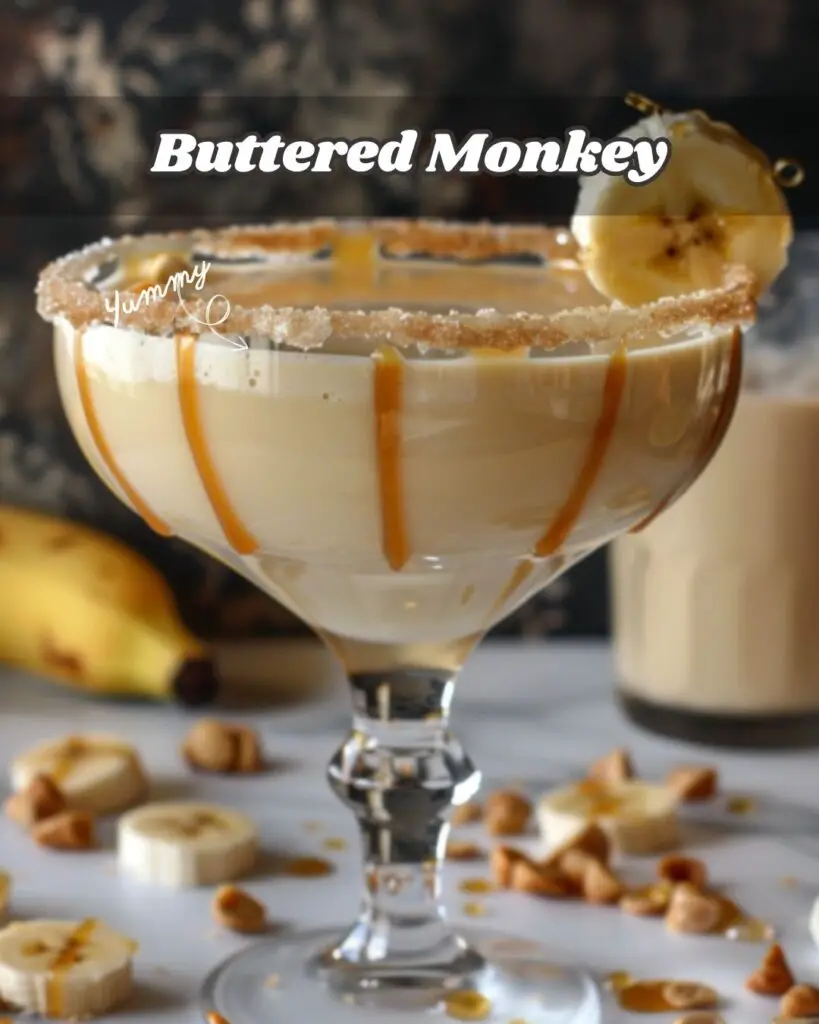 Buttered Monkey Cocktail: A Decadent Dessert Cocktail