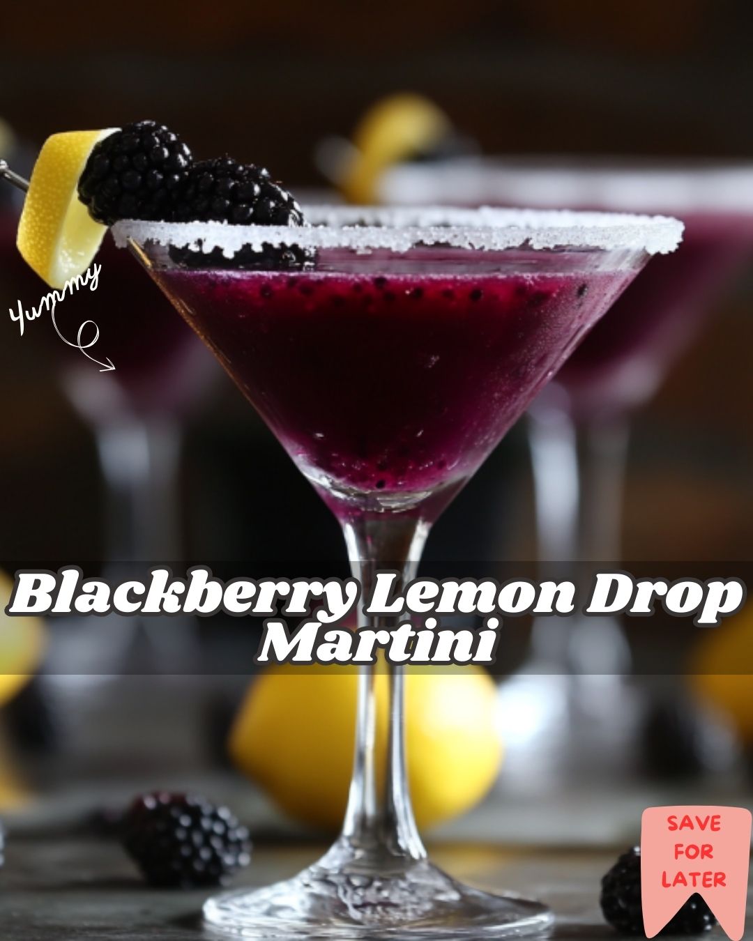 Blackberry Lemon Drop Martini Recipe