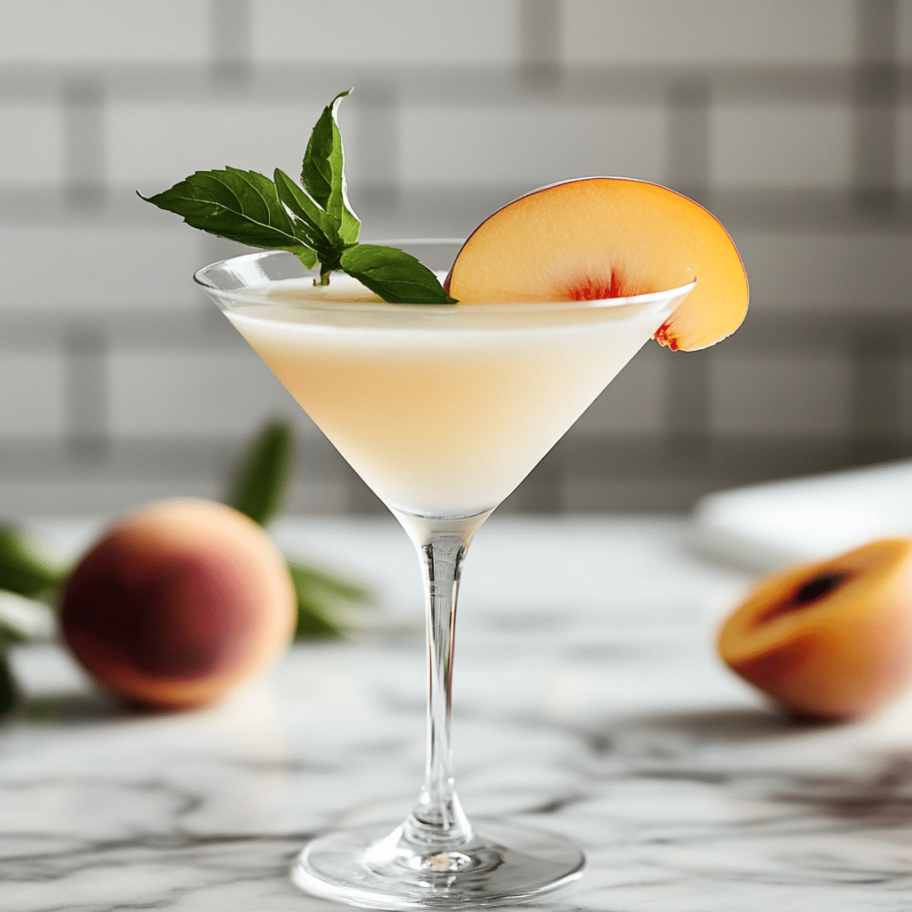 White Peach Martini Recipe: A Sweet Sip of Summer in Every Glass 5 serving white peach martinis with peaches