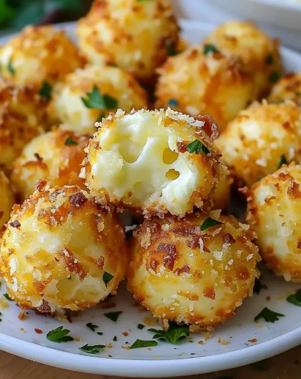 Cheesy Parmesan Mozzarella Bites