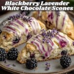 Blackberry Lavender White Chocolate Scones