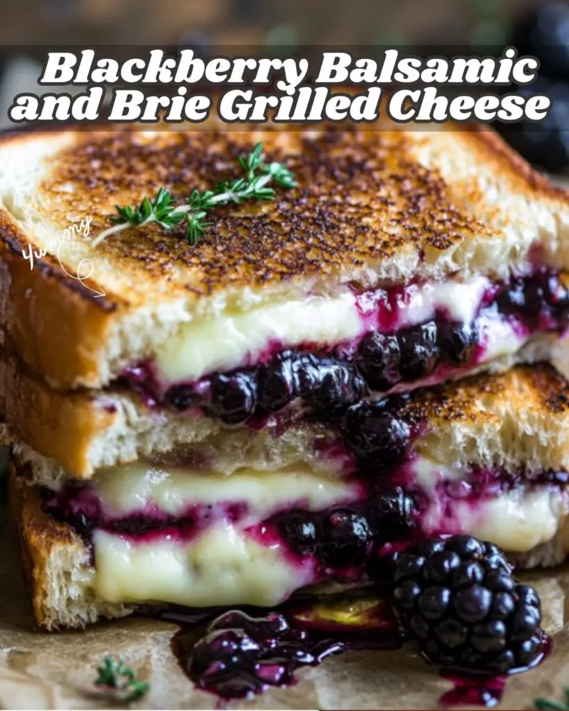 Blackberry Balsamic and Brie Grilled Cheese