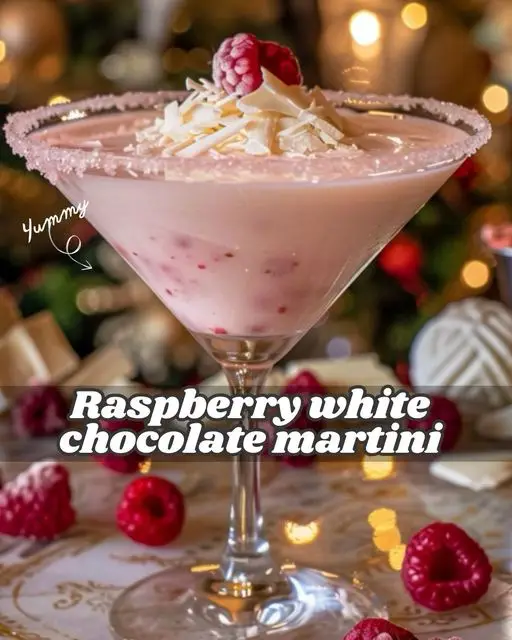 Raspberry White Chocolate Martini