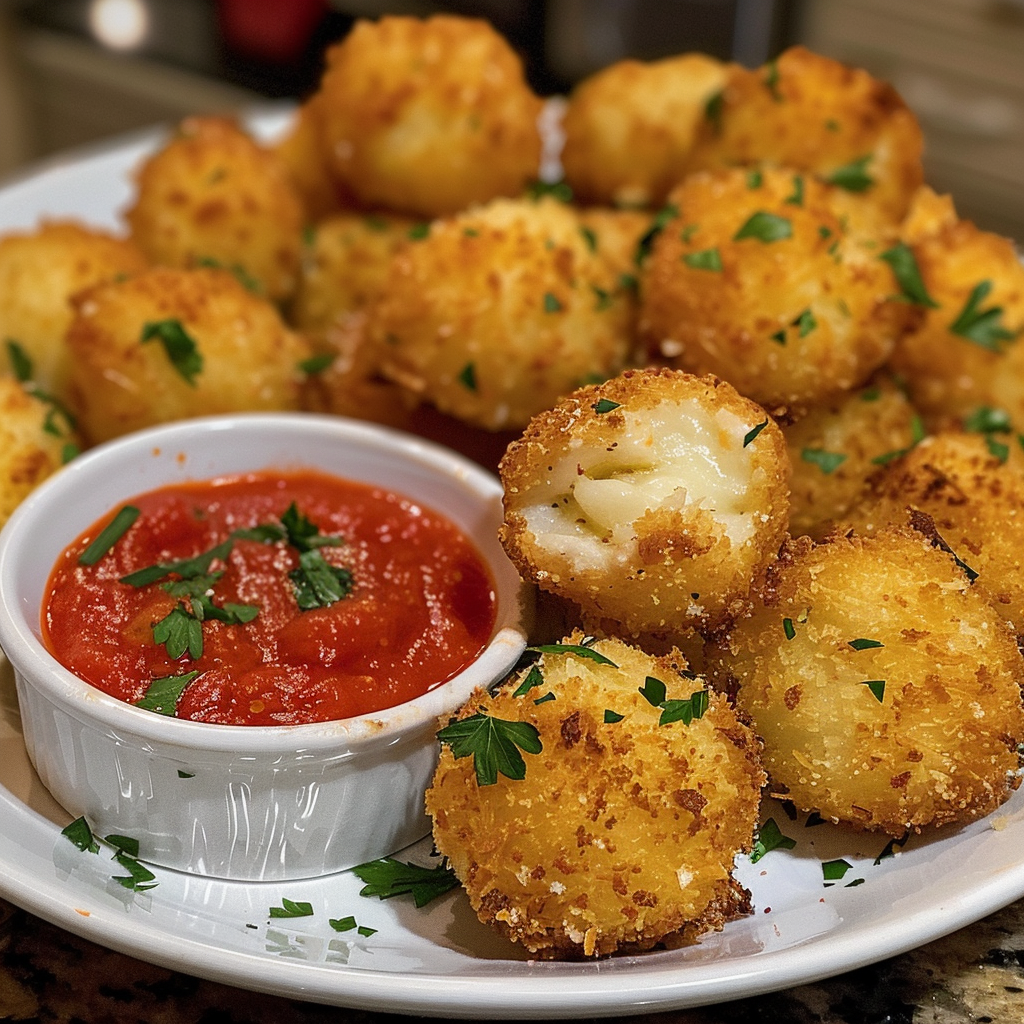 Cheesy Parmesan Mozzarella Bites