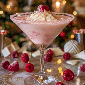 Raspberry White Chocolate Martini: The Ultimate Creamy Cocktail Experience 2 serving raspberry white chocolate martini with garnishes