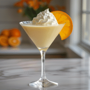 Orange Creamsicletini: A Creamy Citrus Cocktail That Feels Like Summer in a Glass 2 Orange Creamsicletini serving presentation