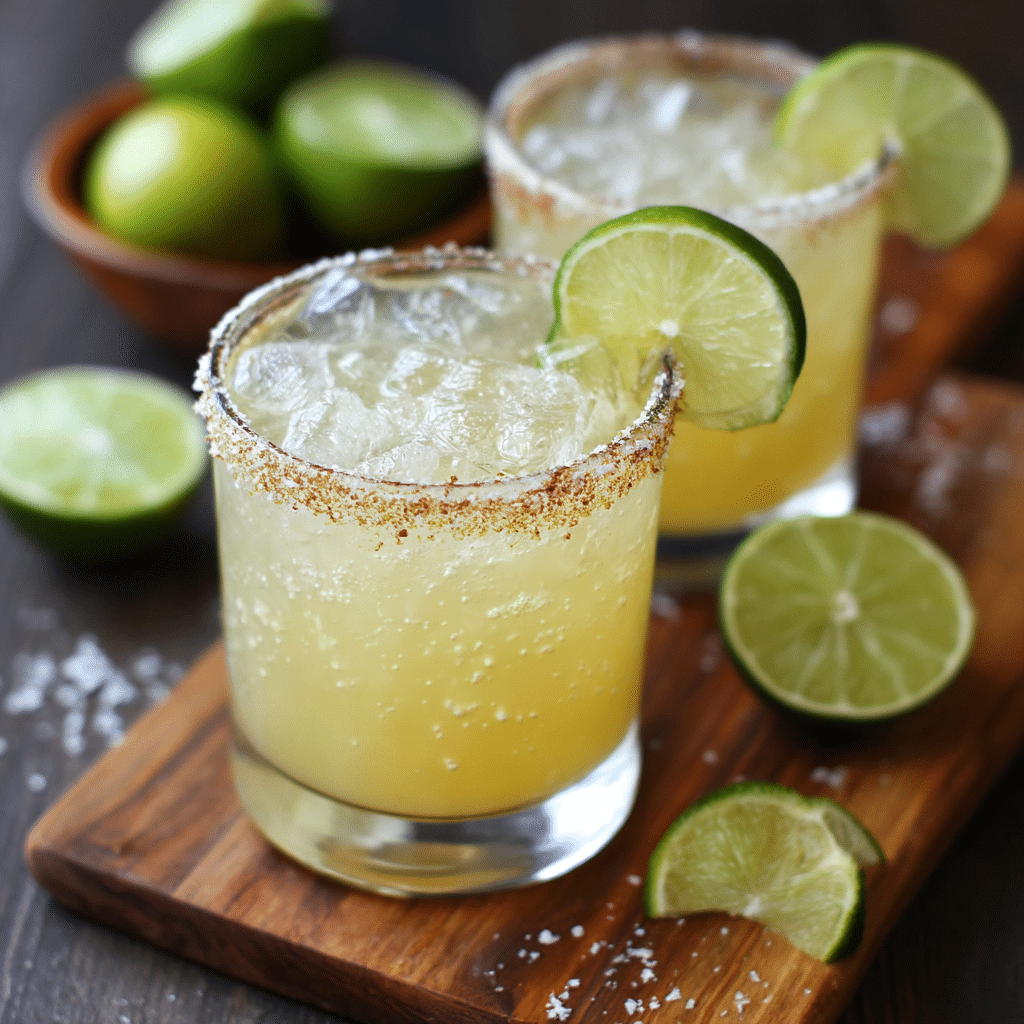 Skinny Margarita: Light, Zesty, and Absolutely Refreshing 4 Skinny Margarita cocktail with lime and salt