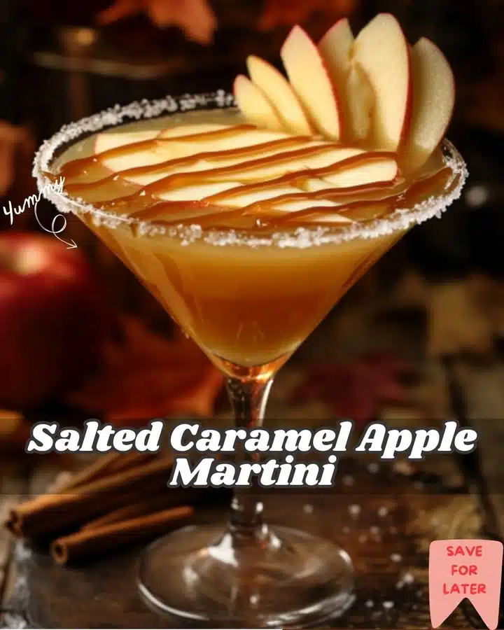 Salted Caramel Apple Martini Recipe "Share this irresistible fall treat with friends!" Ingredients: 2 oz vodka 1 oz apple schnapps full Recipe in the First c.o.m.m.e.n.t . Enjoy