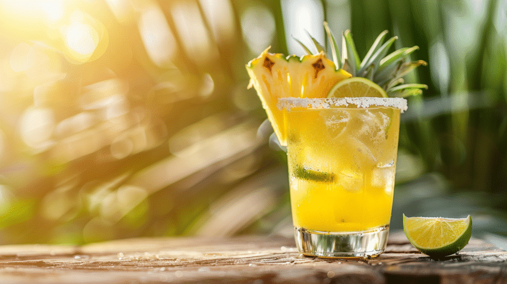 Malibu Pineapple Margarita: A Sweet, Sunny Twist on a Classic Cocktail 4 Malibu Pineapple Margarita cocktail on a summer table