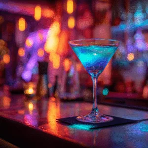 Glow-in-the-dark cocktails with neon tonic water