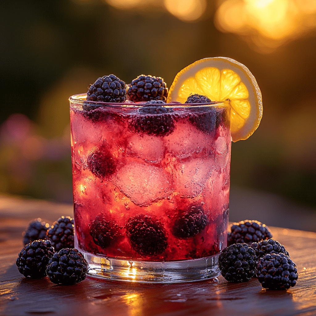 Blackberry Lemonade Margarita Recipe: A Refreshing Summer Cocktail 2 Blackberry lemonade margarita on sunny table