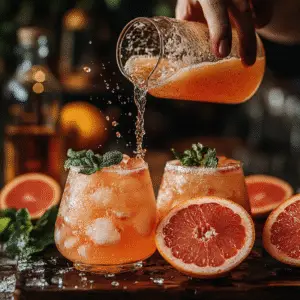 Umami Cocktails: A Savory Sip That Sings 2 A refined umami cocktail presented in a coupe glass with mushroom and seaweed garnish, perfect for modern mixology