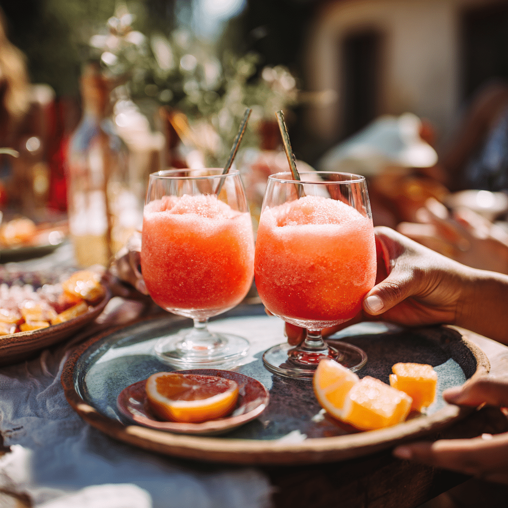 Aperol Spritz Slushie (Frozen): The Ultimate Summer Twist on a Classic 5 Serving frozen Aperol Spritz at brunch