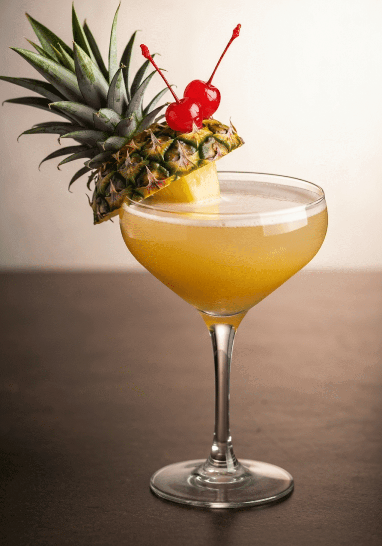 The Ultimate Pineapple Upside Down Cocktail: A Tropical Dessert Drink Recipe